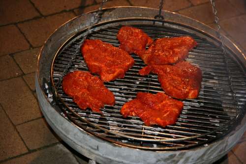 Grill Meat Barbecue Steaks Grilled Tasty Eat