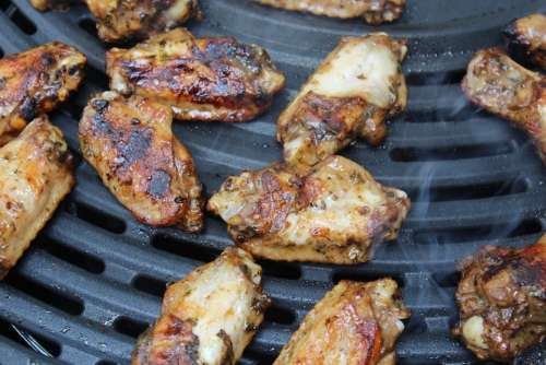 Grill Grilled Meats Chicken Wings Meat Barbecue