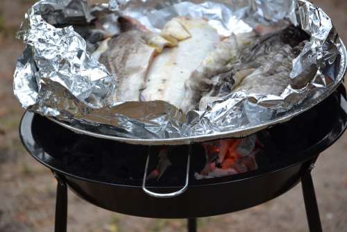 Grill Fish Grilling Rest Eating Dinner