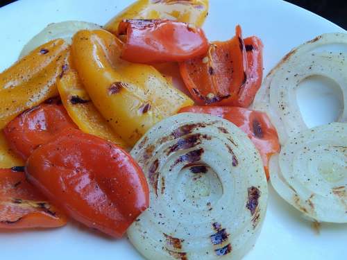 Grilled Veggies Veggies Healthyeats Onions Paprika