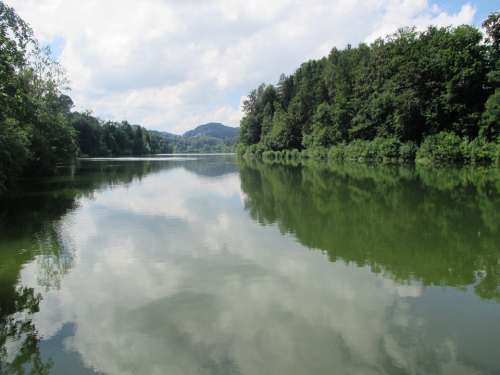 Gübsensee St Gallen Lake Nature Landscape Reflect