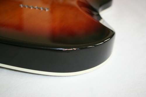 Guitar Instrument Electric Guitar Damaged Veneer