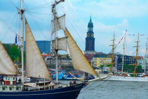 Hafengeburtstag Hamburg Sailing Vessel Rigging
