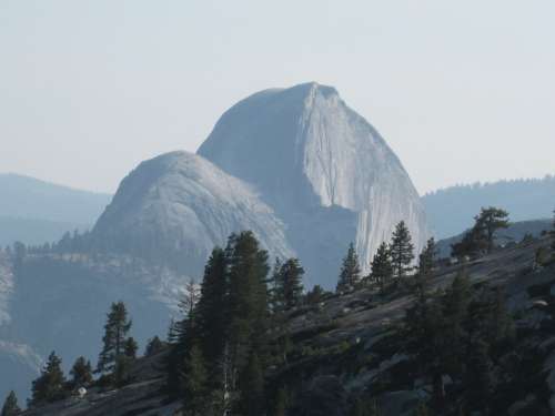 Halfdome Olmstead Point Yosemite California