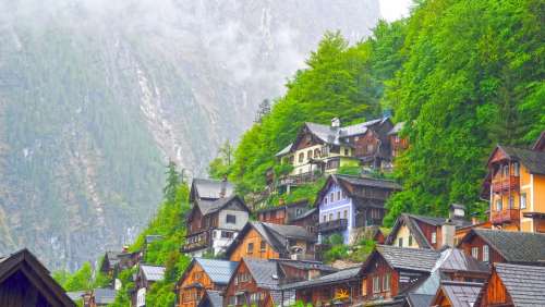 Hallstatt Spring After The Rain