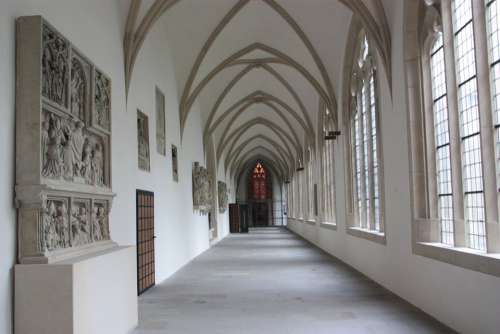 Hallway Corridor Church Windows Light Interior