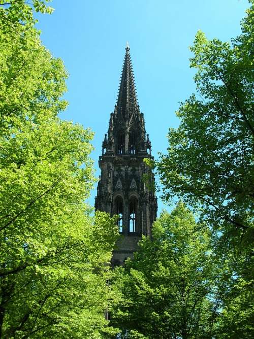 Hamburg Steeple St Nikolai Church