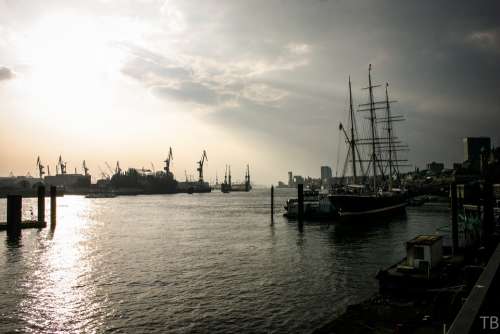 Hamburg Sailing Boats Mast Port Sailing Vessel