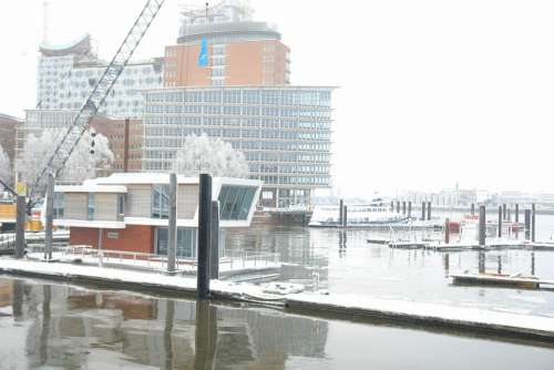 Hamburg Harbour City Sweeping Back Top