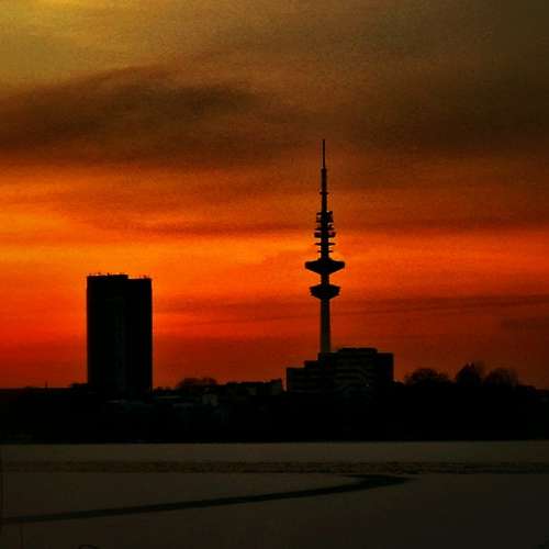 Hamburg Alster Sunset Abendstimmung Germany Water