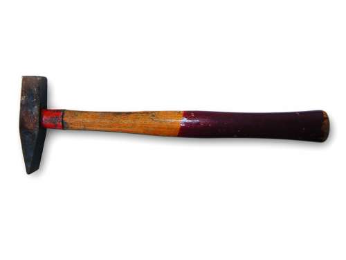 Hammer Wood Metal Red Tool Isolated