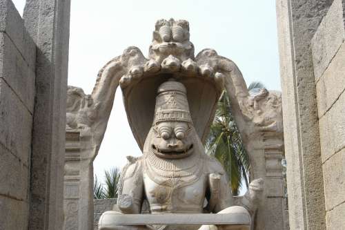 Hampi Temple Figure Statue Stone India
