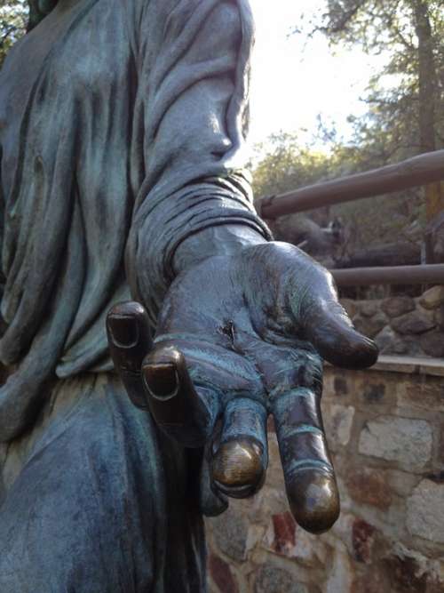 Hand Sculpture St Joseph Jesus Christ Catholic