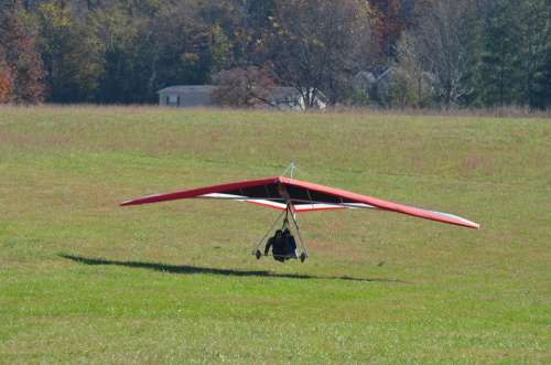 Hang Gliding Delta-Flying Flying Hang Glider