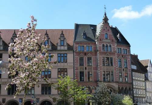 Hanover Historic Center Lower Saxony Spring Facade