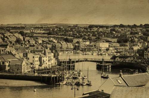 Harbour Ship Ships Coast Town Abbey Seaside