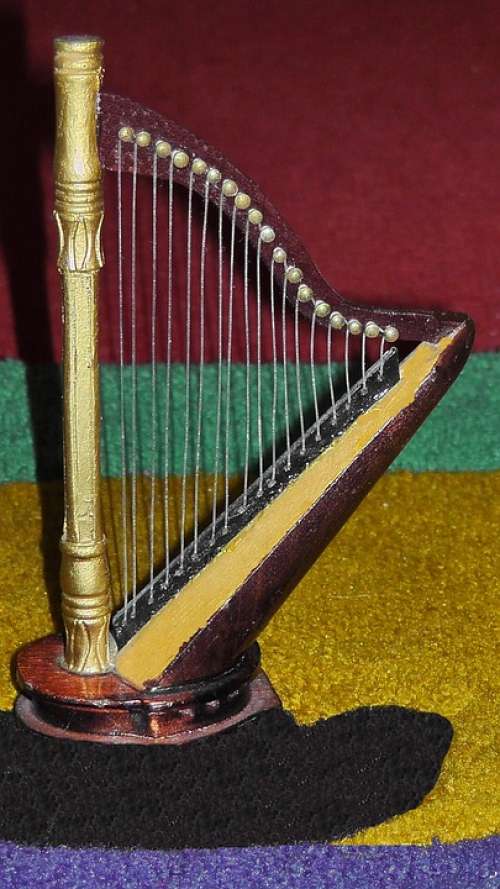 Harp Plucked String Instrument Figure Music