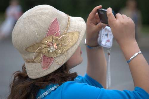 Hat Clothing Feminine Summer Flower Motif