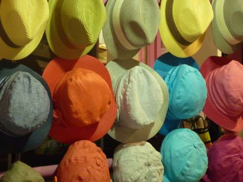 Hat Colorful Color Bright Headwear Bright Colours