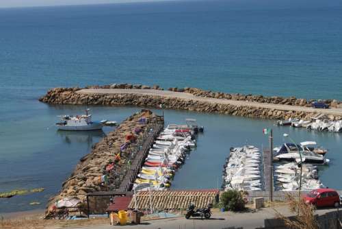 Haven Sea Boats Port View Sicily