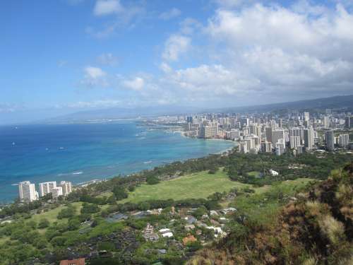 Hawaii Honolulu Diamond Head City