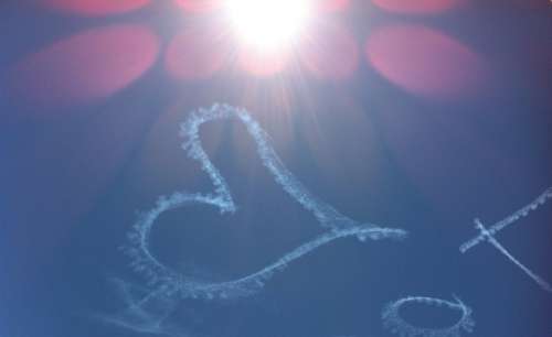 Heart Sun Clouds Mood Love Romance