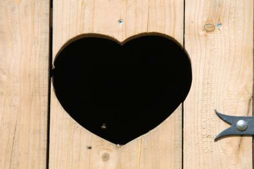 Heart Door Wooden Door Wood Romance Love