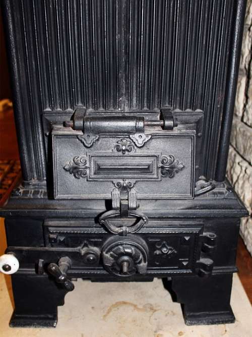 Heating Oven Old Historically Cast Iron Heat