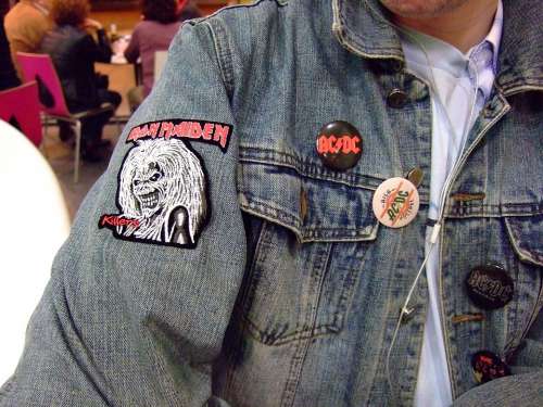 Heavy Metal Veneers Jeans Iron Maiden Acdc Rock