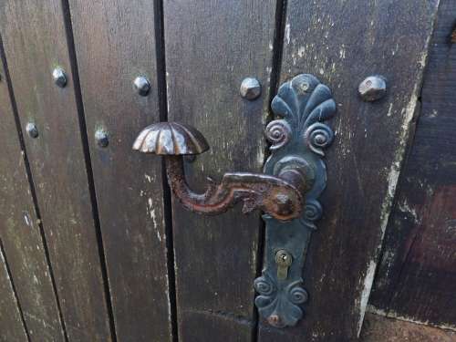 Heck Old Door Handle Atmosphere Lock Mill Door