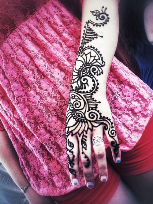 Henna Artist Girl Mehndi Decorative Indian