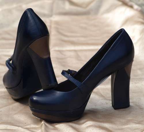 High Heeled Shoes Shoes High Heels Blue Paragraphs