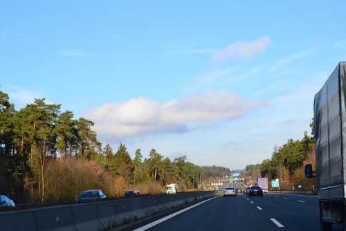 Highway Overtaking Fast Lane Road Autos Speed