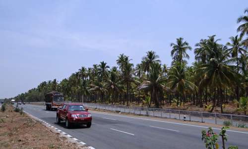 Highway Traffic Street Road Ah- 47 Asia Karnataka