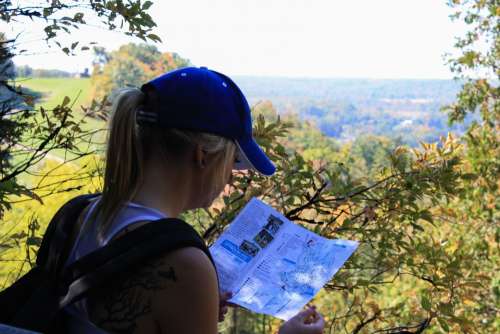 Hike Trek Map Navigation Travel Outdoor Activity