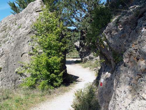 Hiking Trail Nature Mountain Landscape Rock Basin