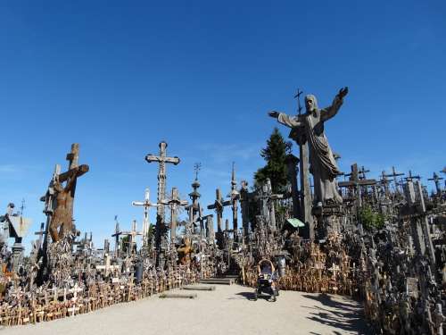 Hill Of Crosses Crosses Šiauliai Lithuania