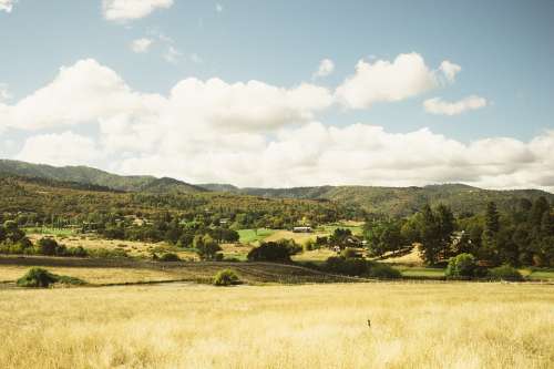 Hills Pasture Mountains Grunge Landscape Grass