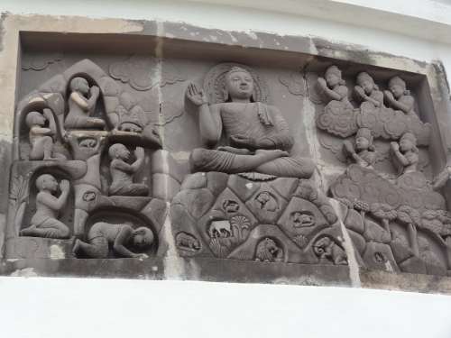 Hinduism Buddhism India Sculptures Wall Temple