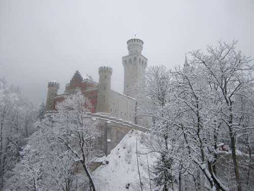 Historical Castle Germany Architecture Winter