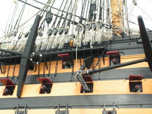 Hms Victory Lord Nelson Ship Portsmouth England