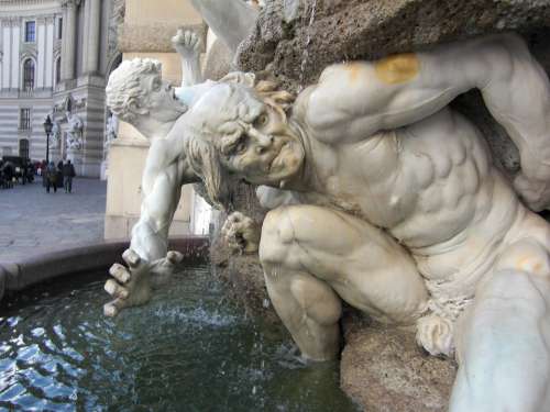 Hofburg Imperial Palace Vienna Austria Fountain