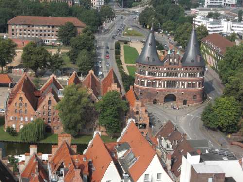Holsten Gate Lübeck Hanseatic League Hanseatic City