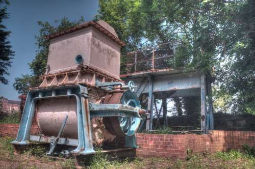 Holywell Cotton Mill Machine Rusty Metal