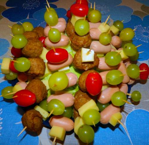Hors D'Oeuvres Appetizers Food Meatballs Wieners