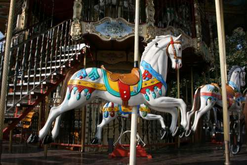 Horse Carousel Childhood