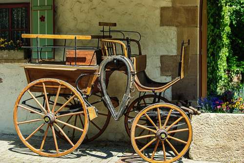 Horse Drawn Carriage Wood Nostalgia Historically