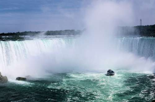 Horseshoe Falls Niagara Falls Boat Ontario Canada