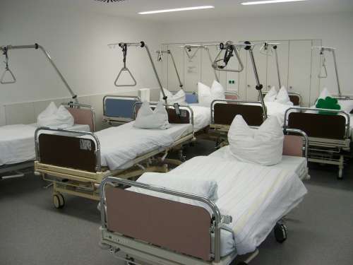 Hospital Bedside Beds Ceiling Rod Station