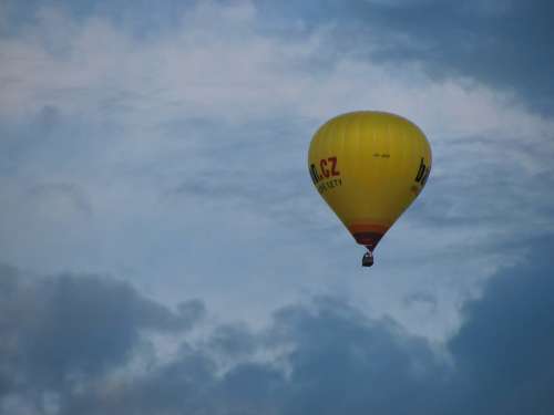 Hot Air Balloon Ride Balloon Sky Clouds Skyscape